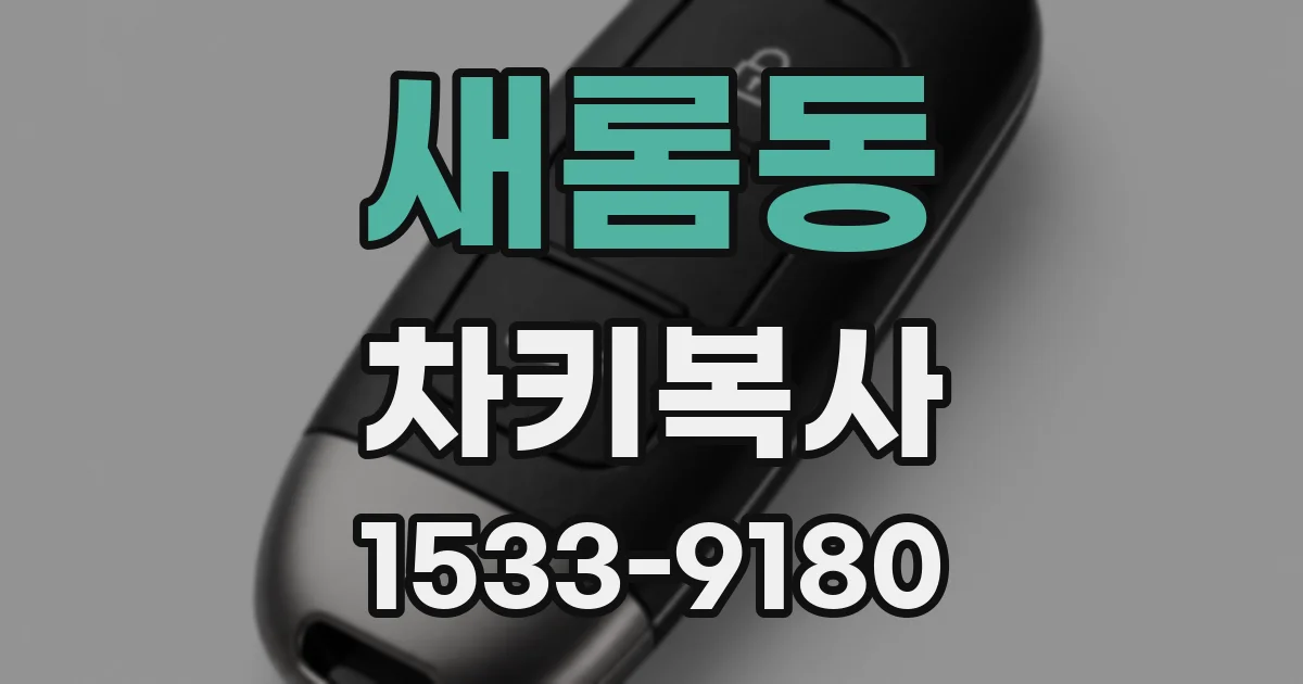 새롬동 차키복사