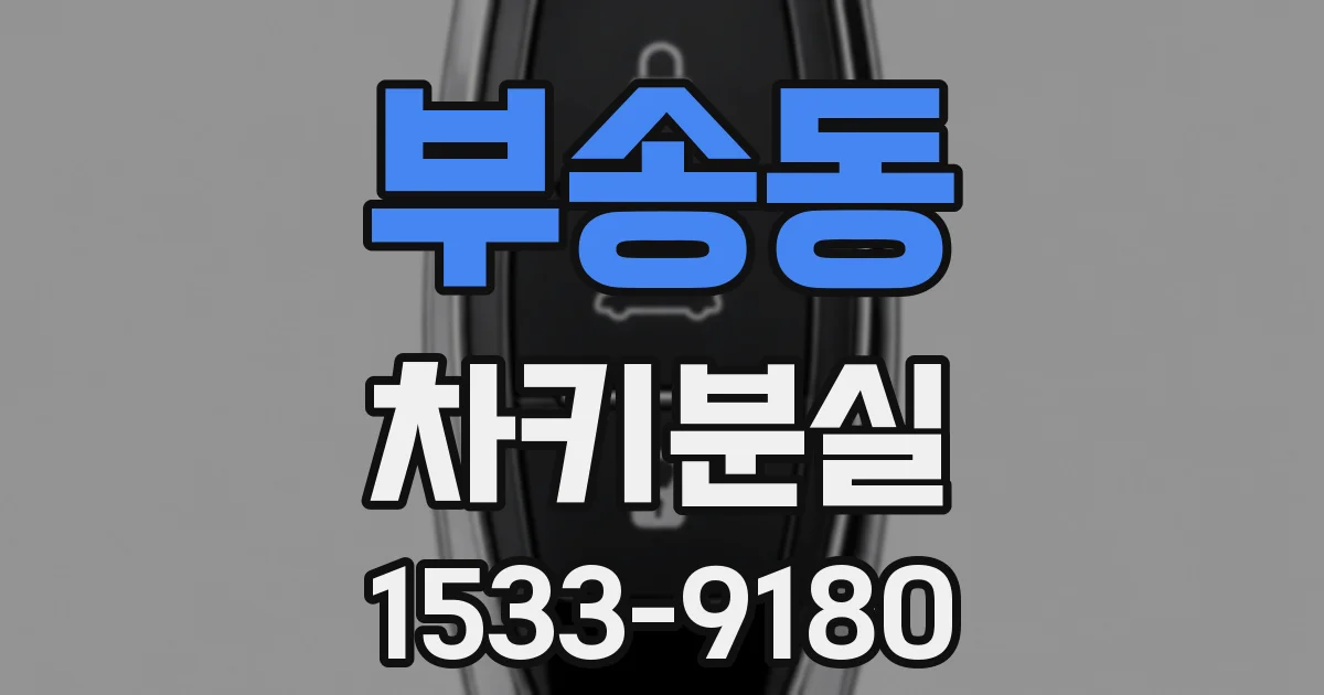 부송동 차키분실
