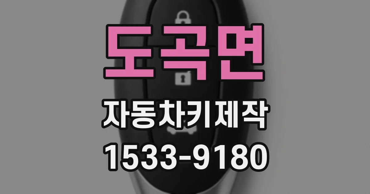 도곡면 자동차키제작
