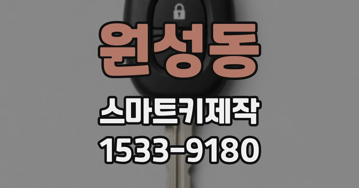 원성동 스마트키제작