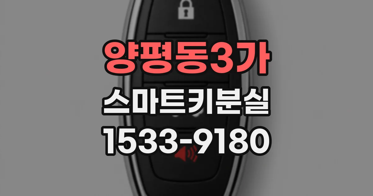양평동3가 스마트키분실
