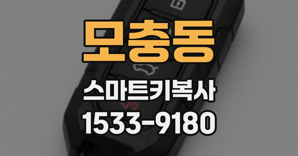 모충동 스마트키복사