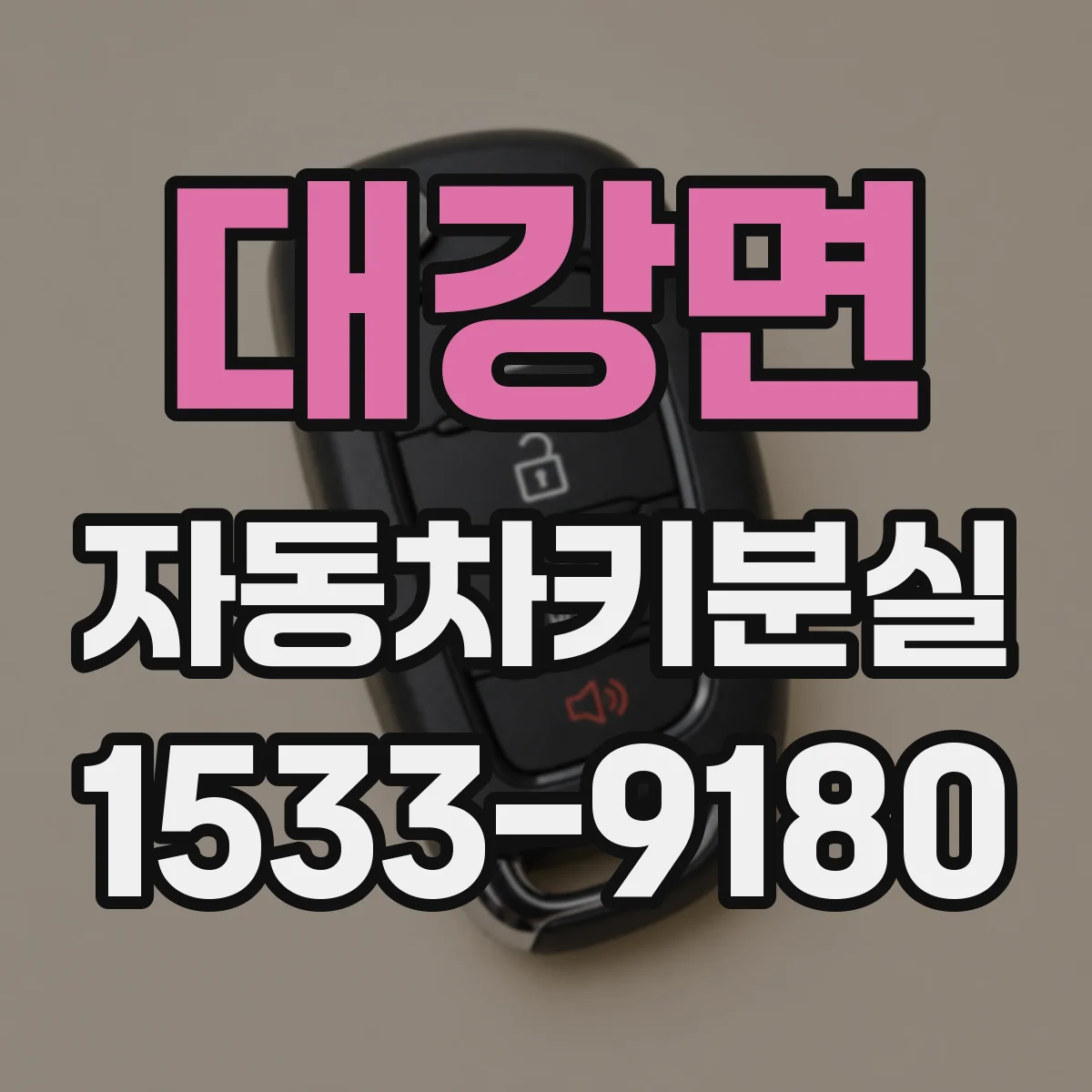 대강면 자동차키분실