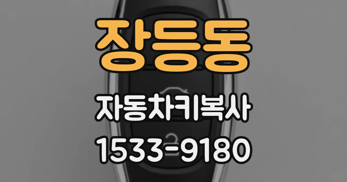 장등동 자동차키복사