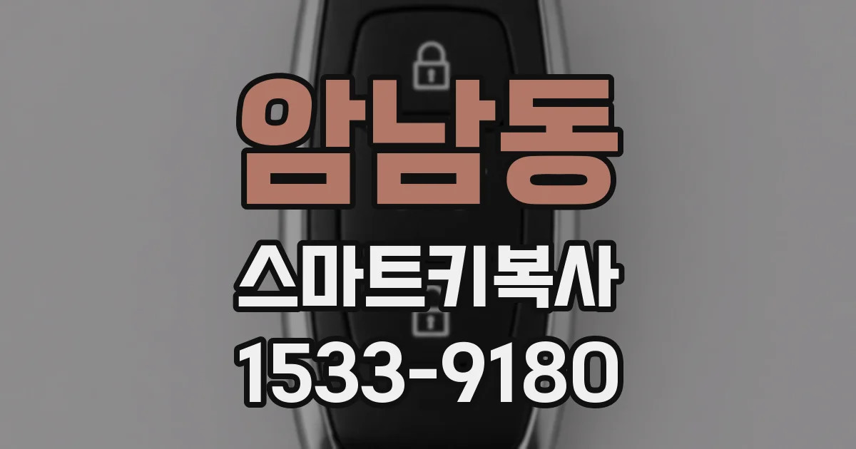 암남동 스마트키복사
