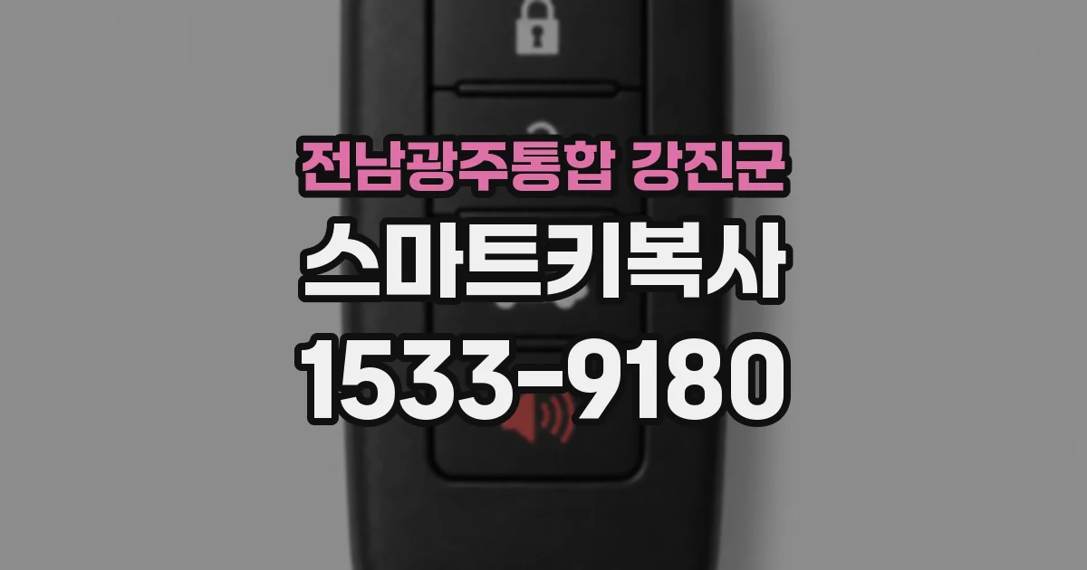 전남광주통합 강진군 스마트키복사