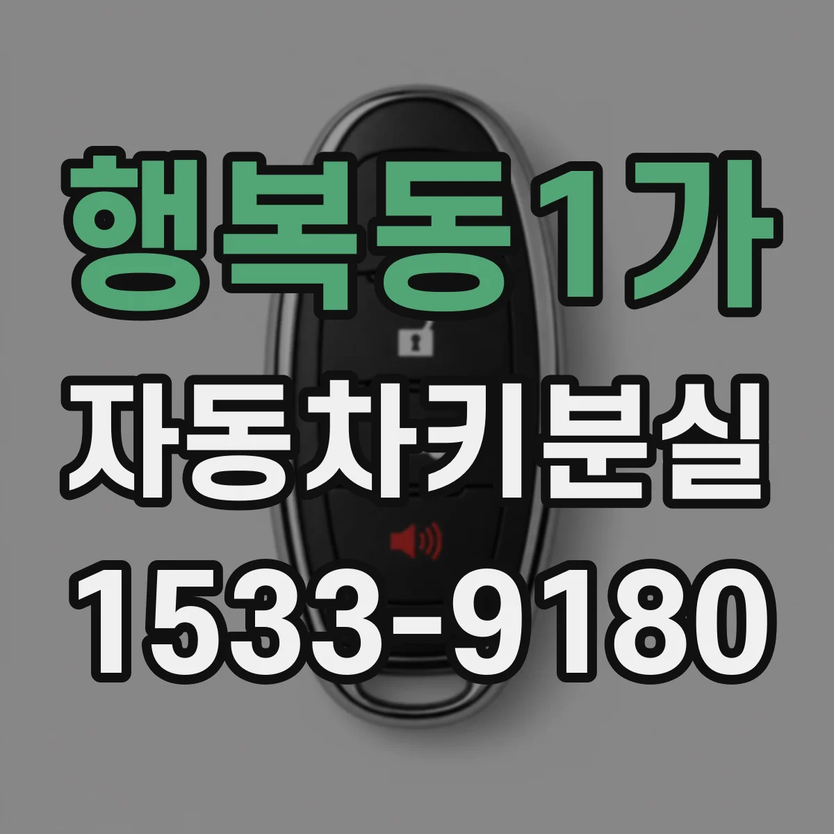 행복동1가 자동차키분실