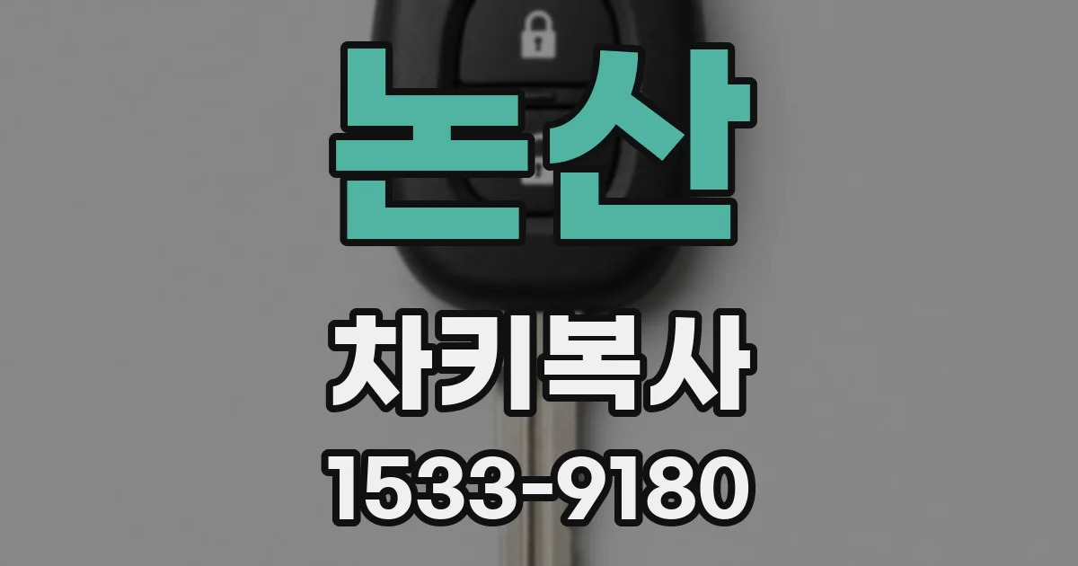 논산 차키복사