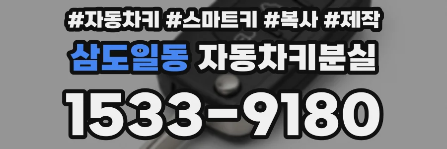 삼도일동 자동차키분실