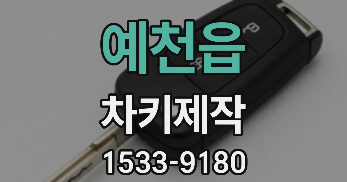 예천읍 차키제작