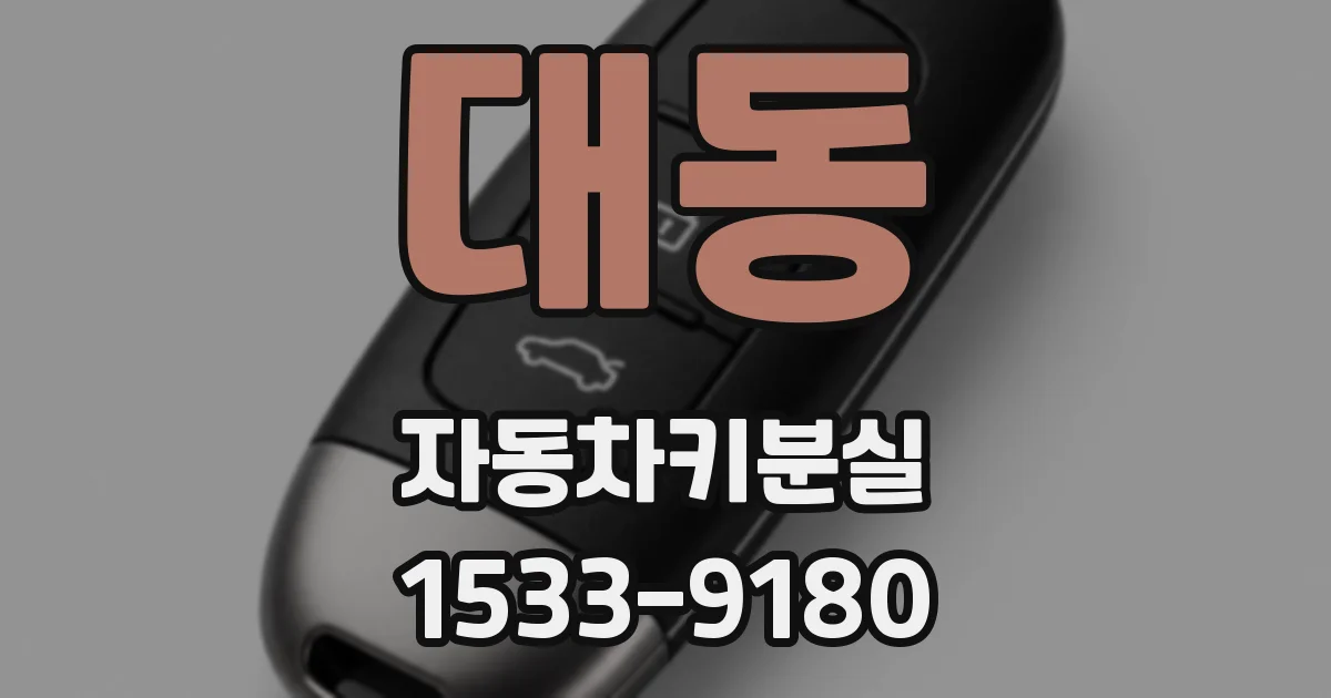 대동 자동차키분실