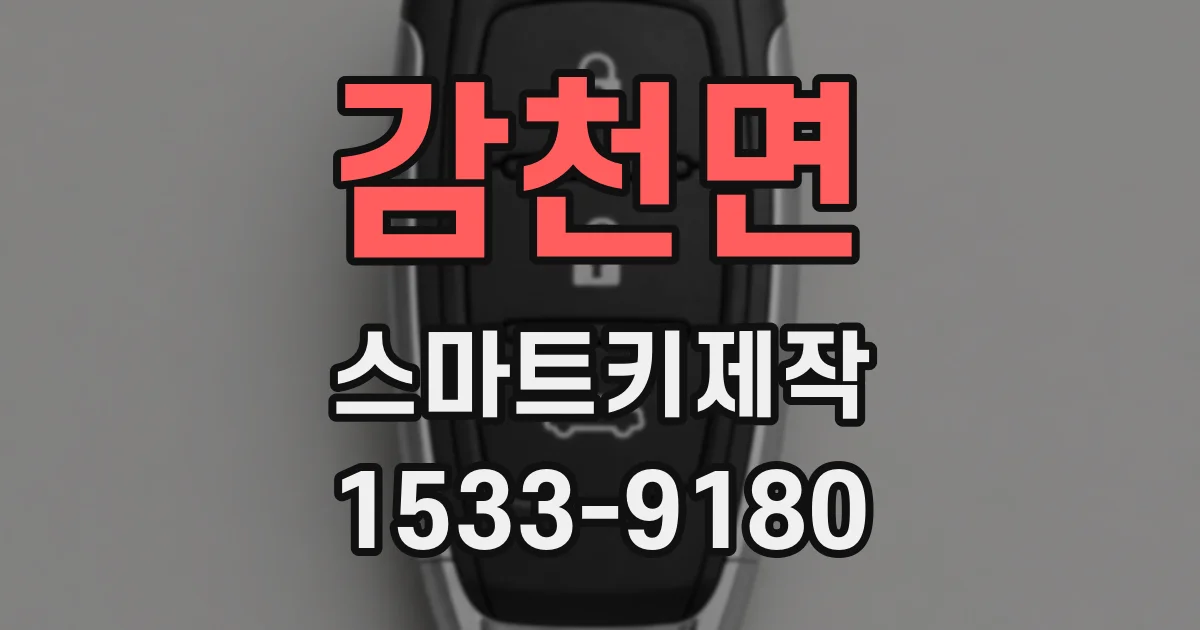 감천면 스마트키제작