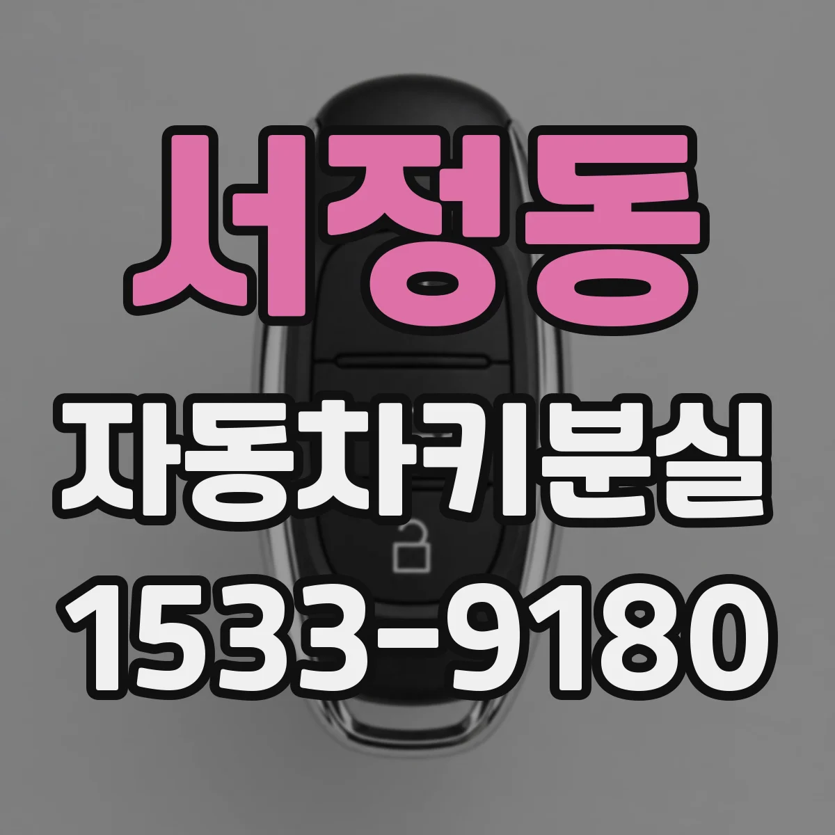 서정동 자동차키분실