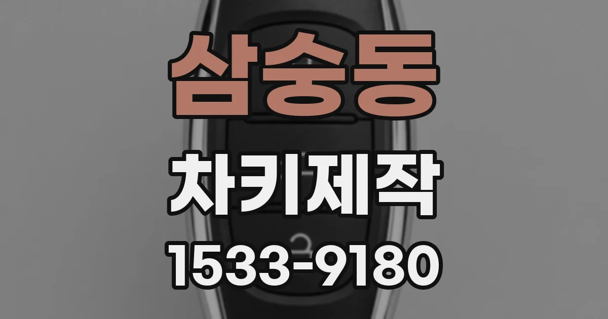 삼숭동 차키제작