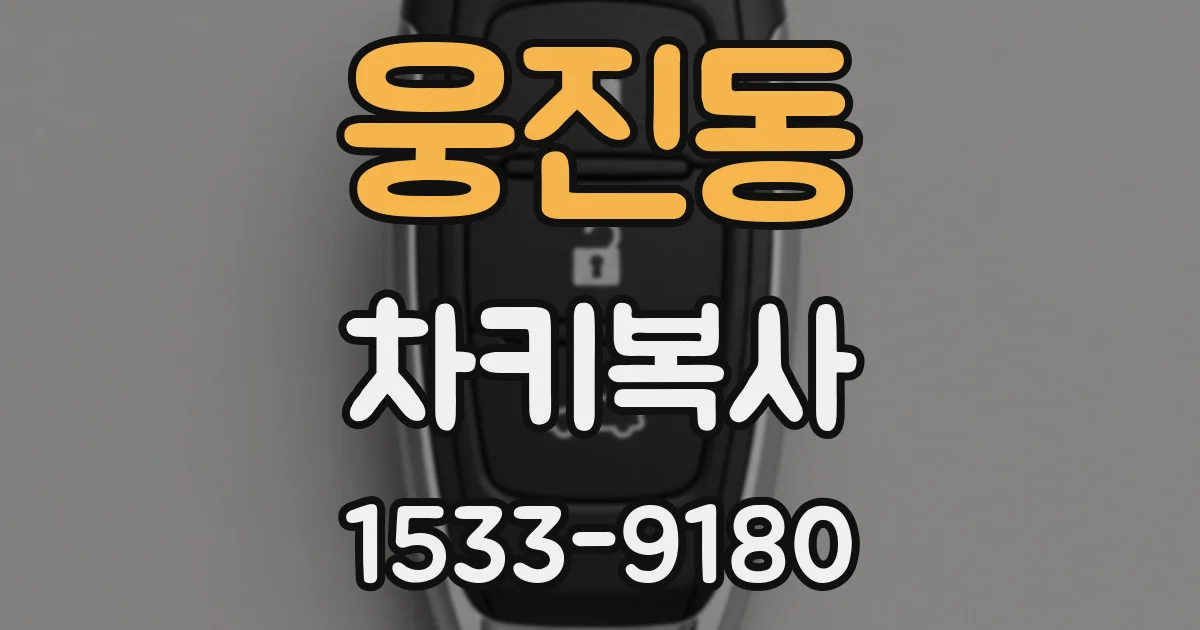 웅진동 차키복사