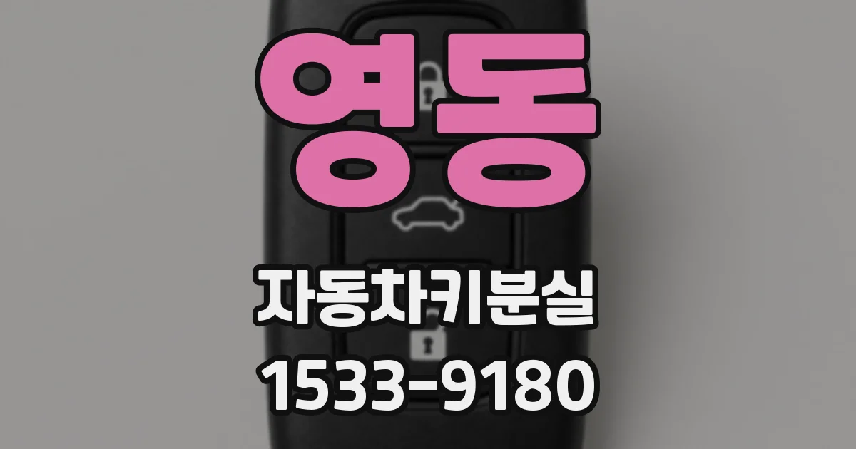 영동 자동차키분실