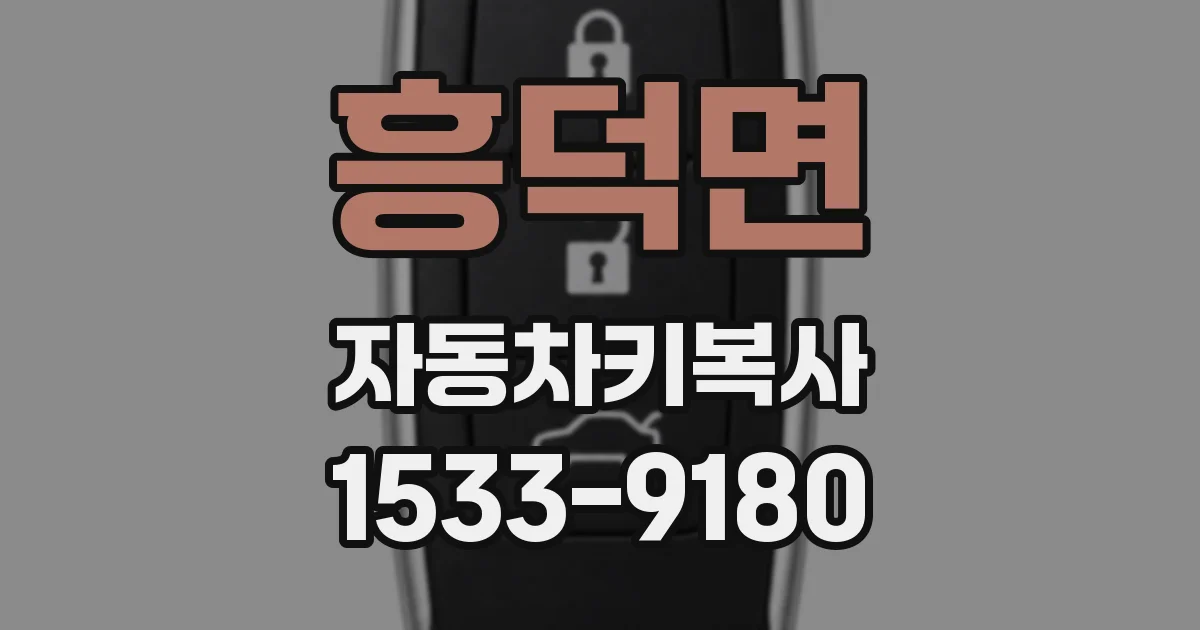 흥덕면 자동차키복사