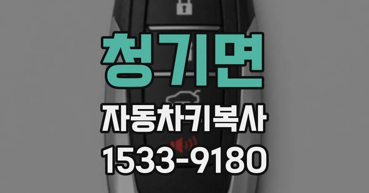 청기면 자동차키복사