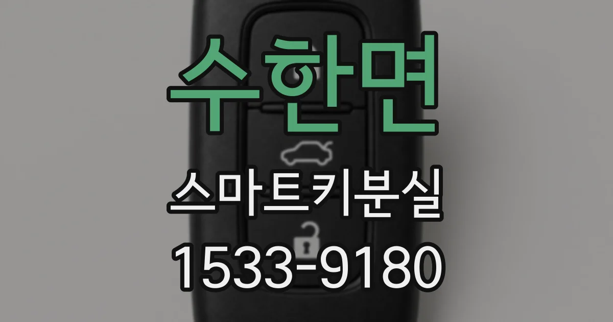 수한면 스마트키분실