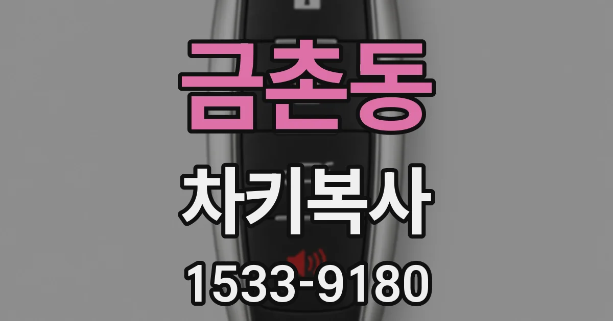 금촌동 차키복사