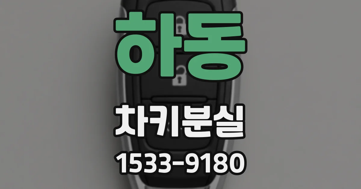 하동 차키분실