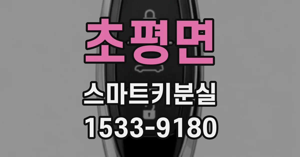초평면 스마트키분실
