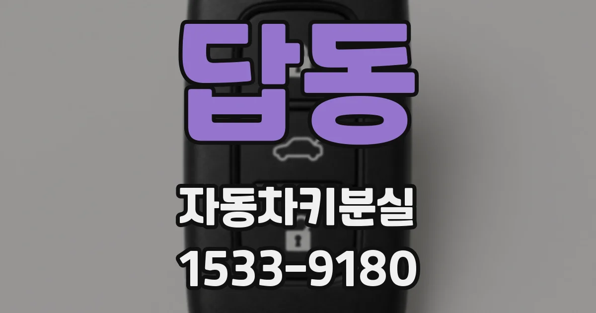 답동 자동차키분실