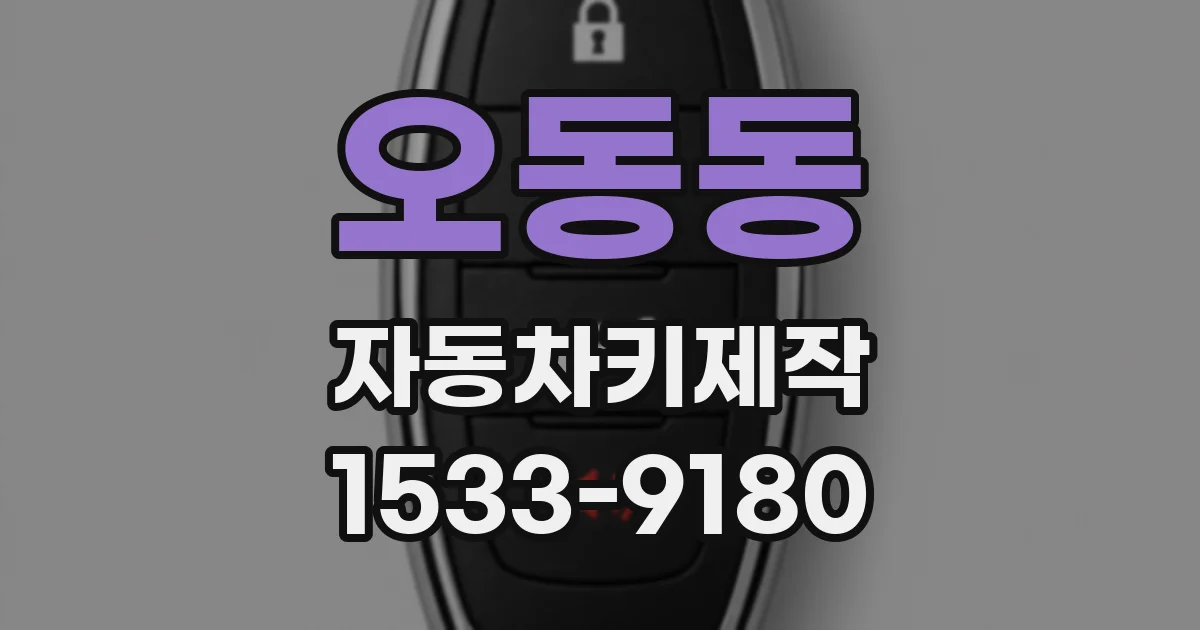 오동동 자동차키제작