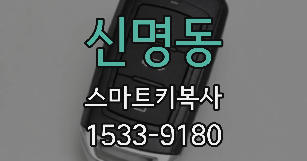 신명동 스마트키복사