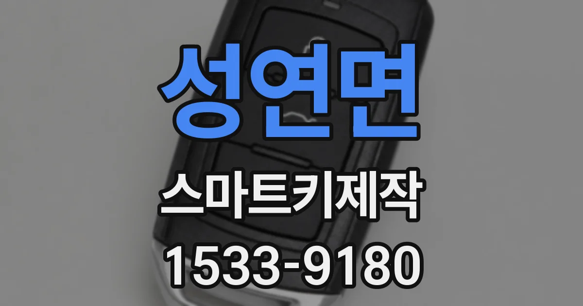 성연면 스마트키제작