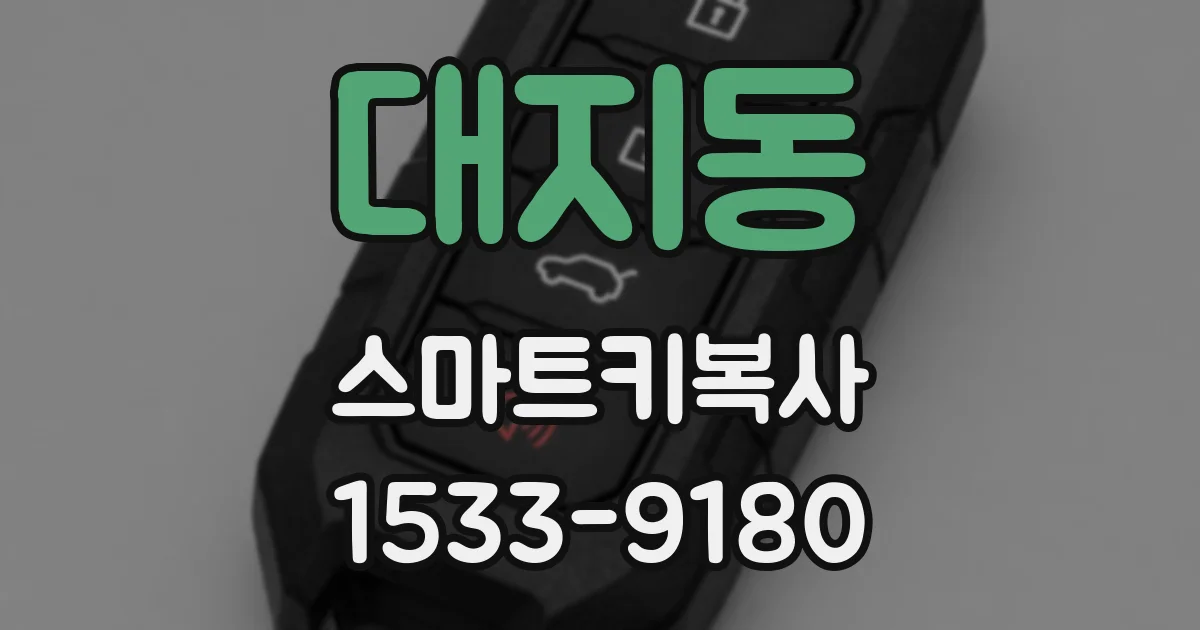 대지동 스마트키복사