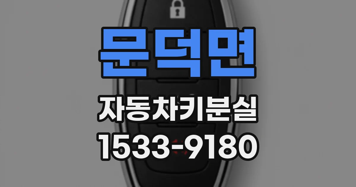 문덕면 자동차키분실