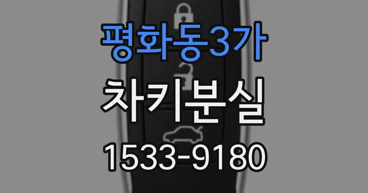 평화동3가 차키분실