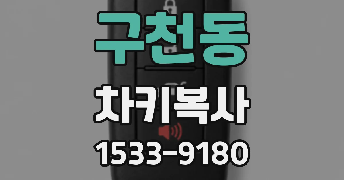구천동 차키복사