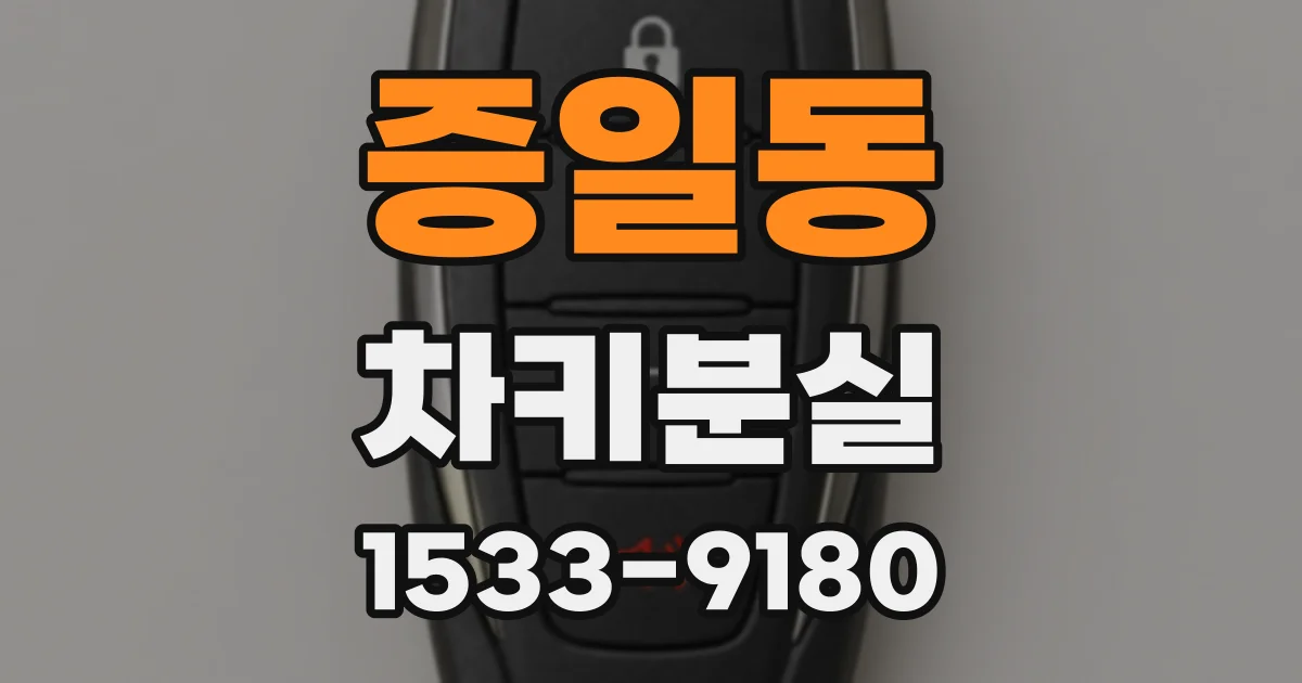 증일동 차키분실