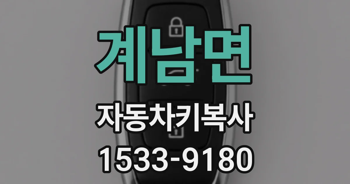 계남면 자동차키복사