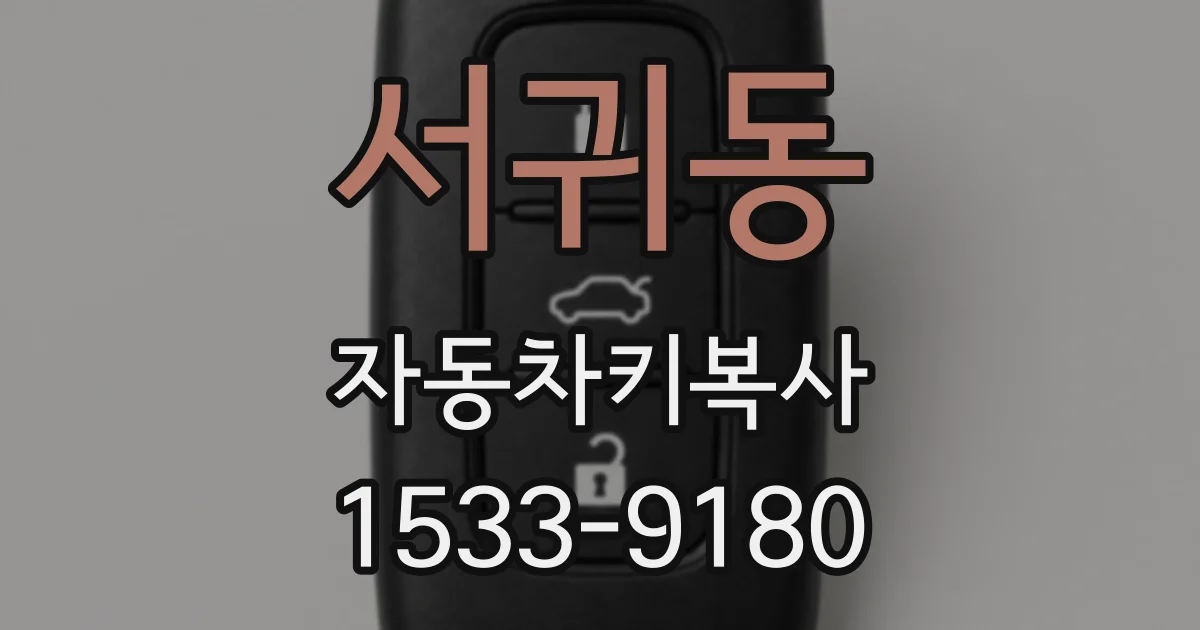 서귀동 자동차키복사