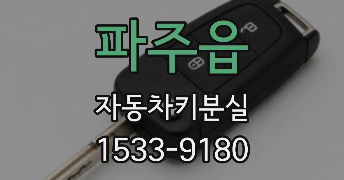 파주읍 자동차키분실