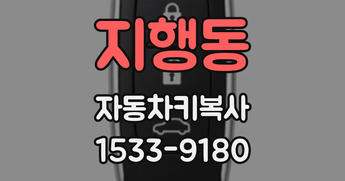 지행동 자동차키복사