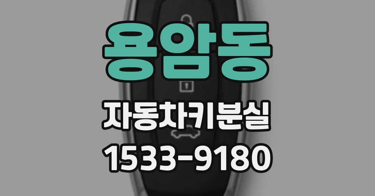 용암동 자동차키분실