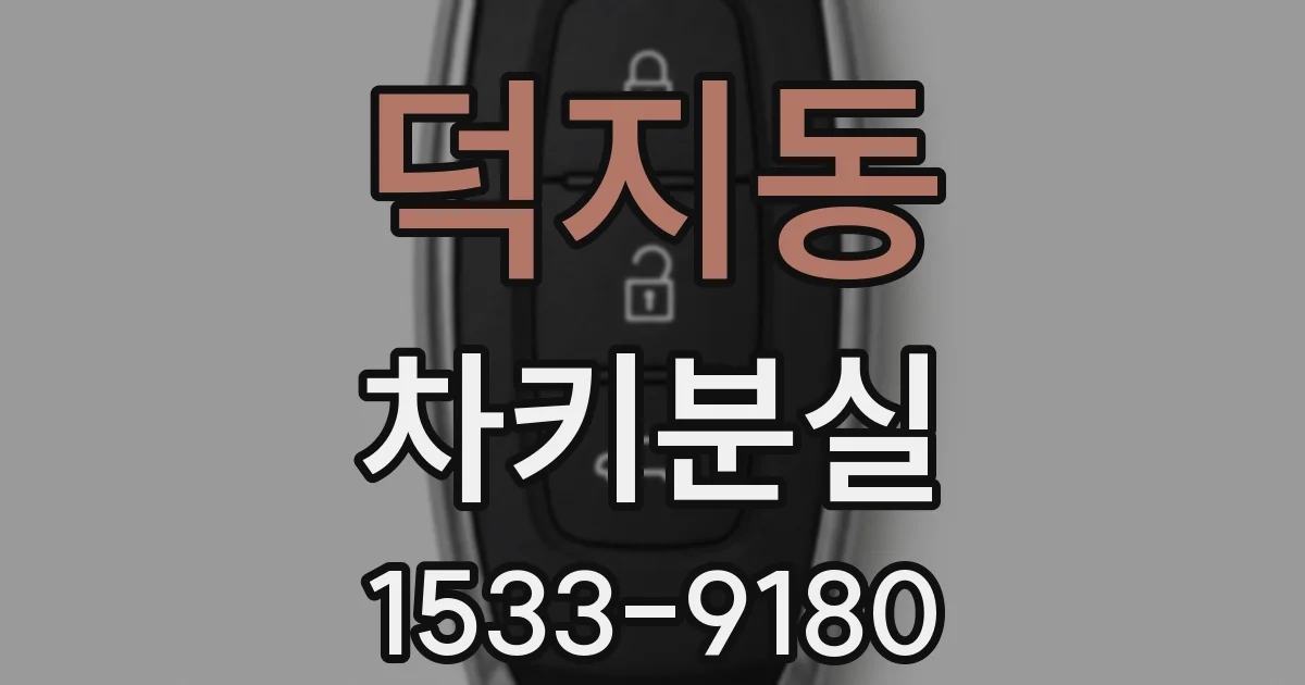 덕지동 차키분실