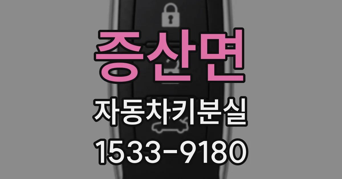 증산면 자동차키분실