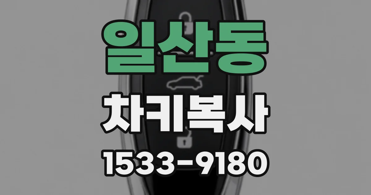 일산동 차키복사