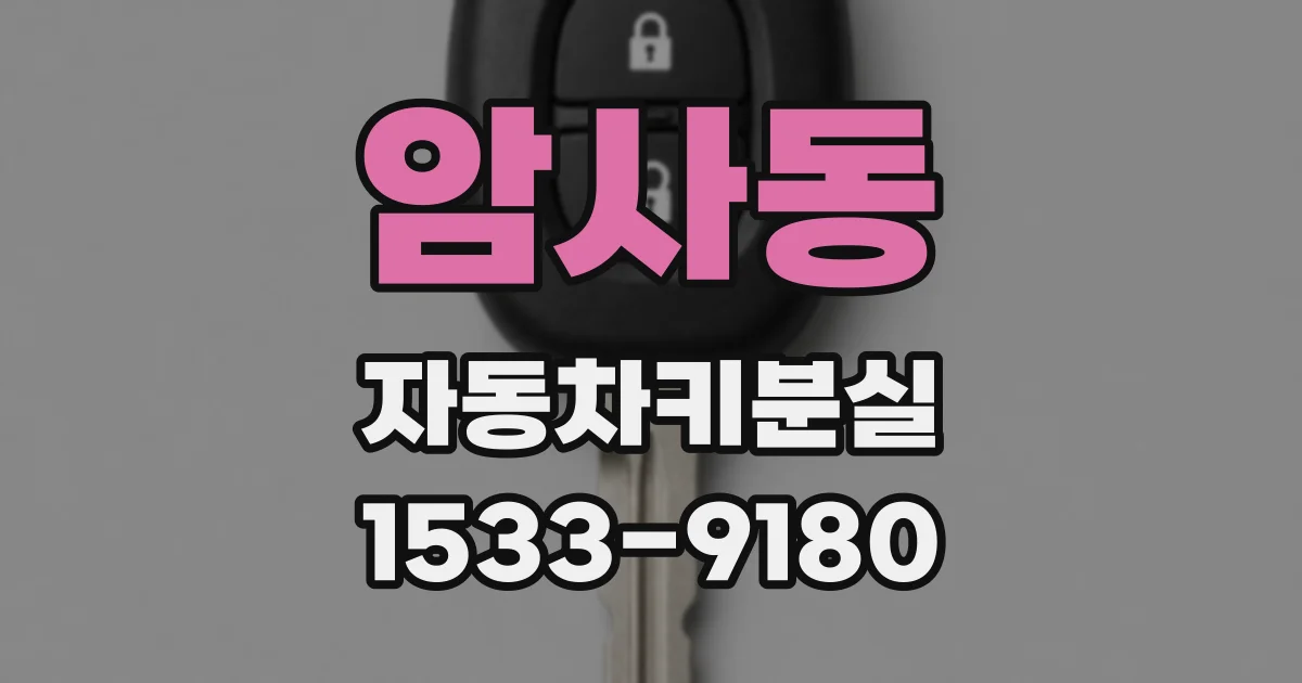 암사동 자동차키분실