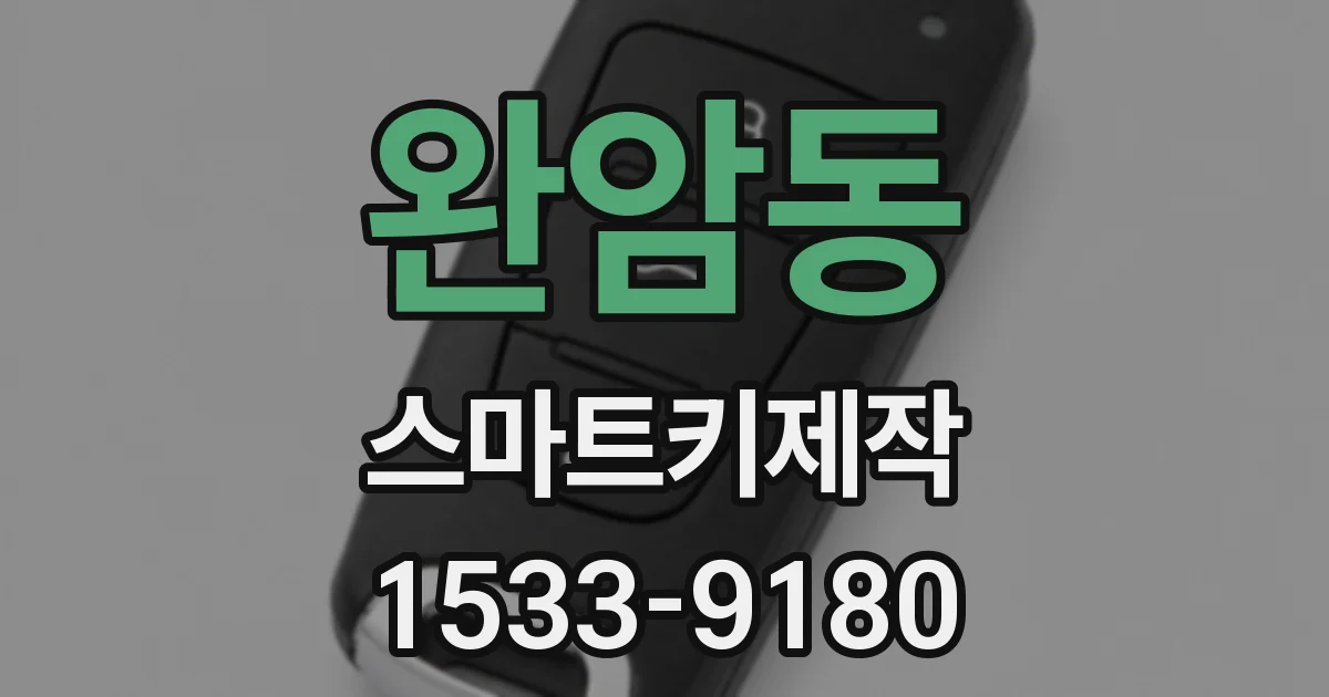 완암동 스마트키제작