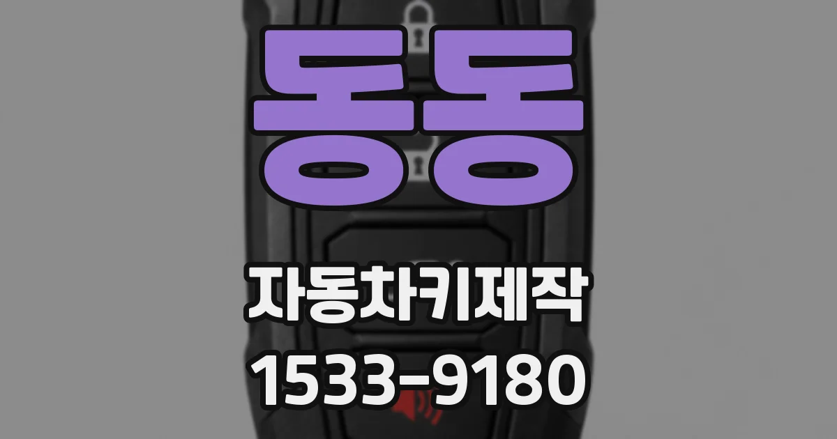 동동 자동차키제작