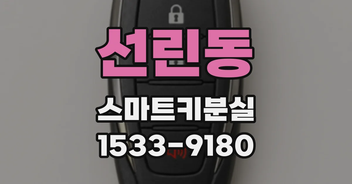 선린동 스마트키분실