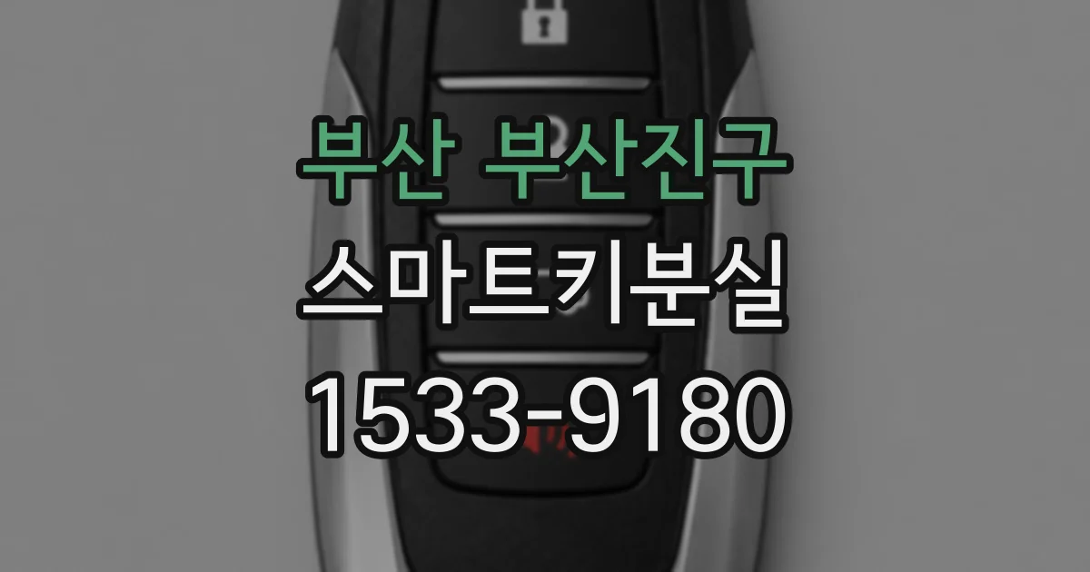 부산 부산진구 스마트키분실