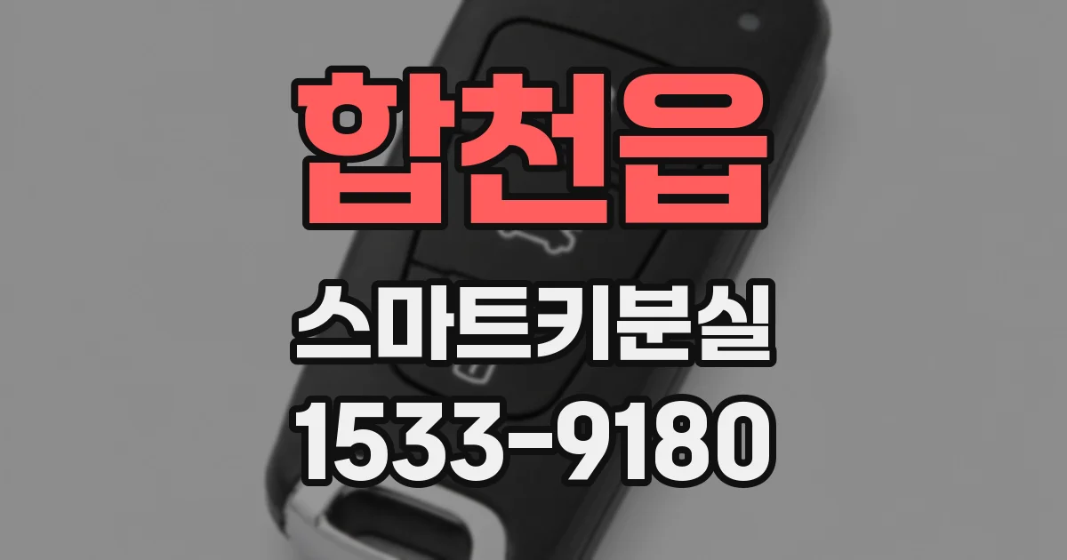 합천읍 스마트키분실