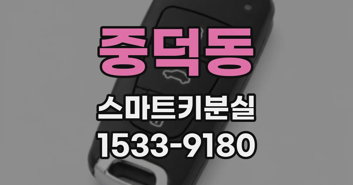 중덕동 스마트키분실